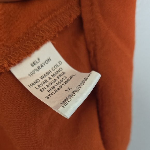 ANDREE BY UNIT Floral Embroidered Tank Top in Orange - Picture 7 of 7